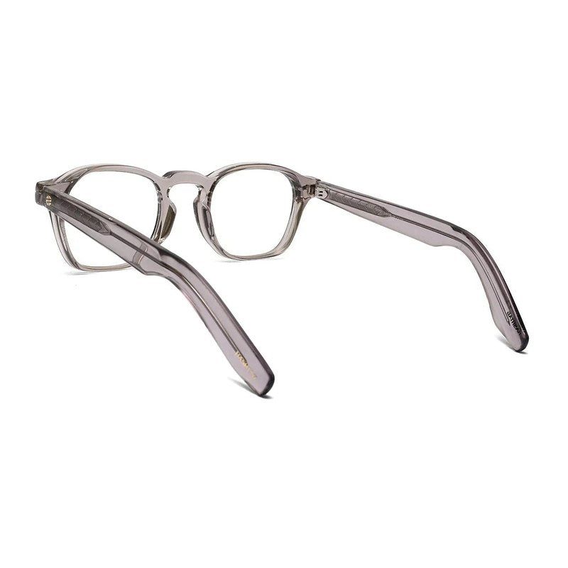 Lumishift Transparent Grey Medium Full Rim Square Computer Glasses for Men & Women — Hashtag Eyewears