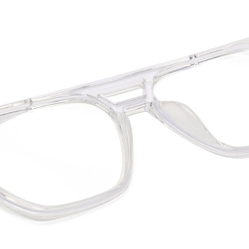 Lumnos Transparent Small Full Rim Square Computer Glasses for Men & Women — Hashtag Eyewears