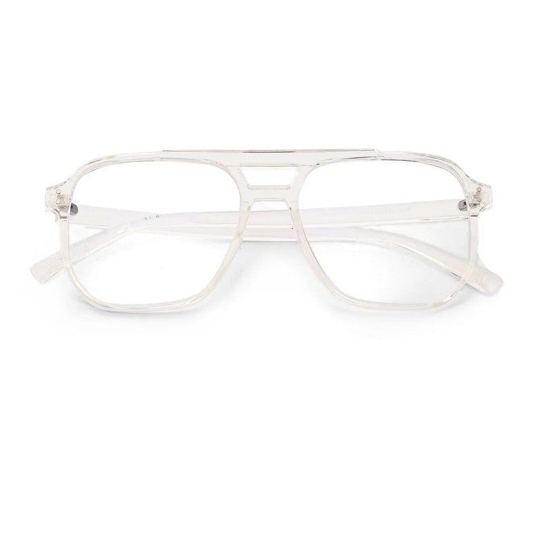 Lumnos Transparent Small Full Rim Square Computer Glasses for Men & Women — Hashtag Eyewears