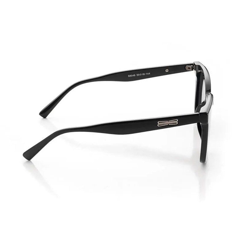 Lumor Black Medium Full Rim Square Sunglasses for Women — Hashtag Eyewears