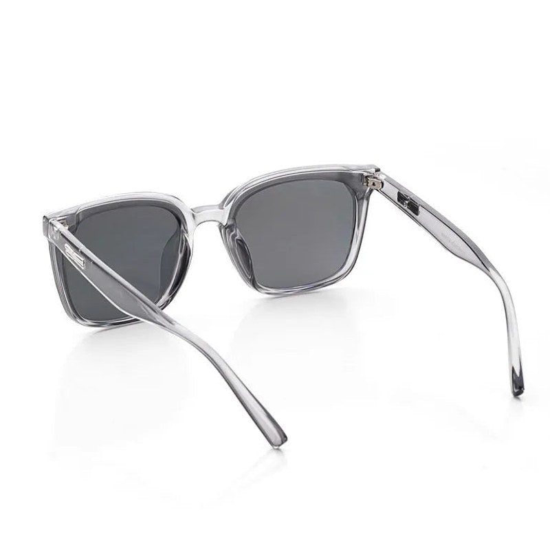 Lumor Transparent-Grey Medium Full Rim Square Sunglasses for Women — Hashtag Eyewears