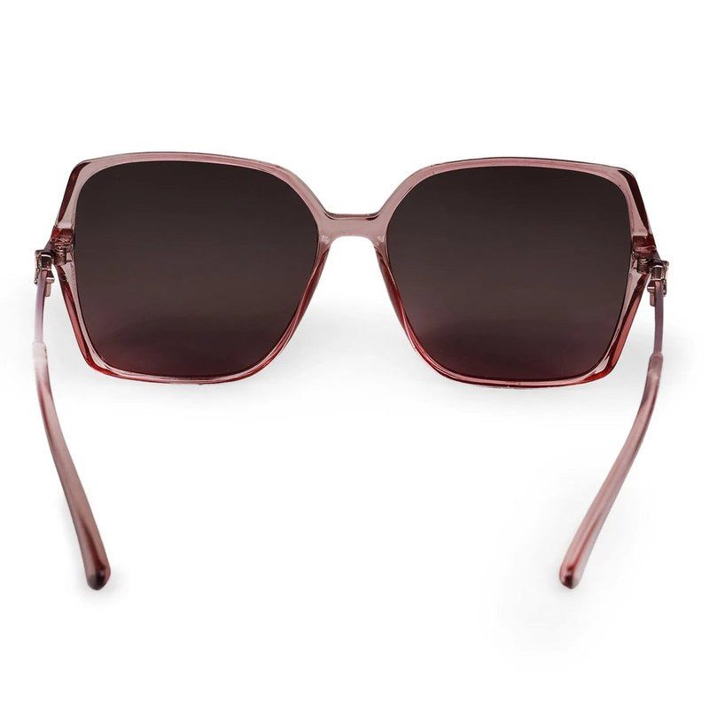 Lumora Pink Large Full Rim Square Sunglasses for Women — Hashtag Eyewears