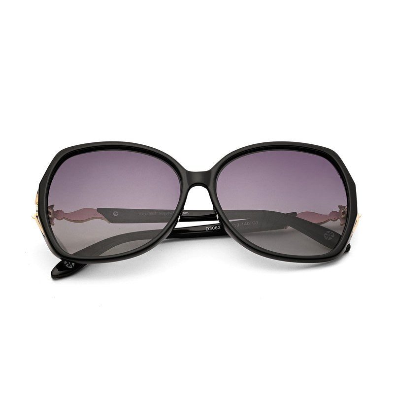 Lunara Black Large Full Rim Butterfly Sunglasses for Women — Hashtag Eyewears