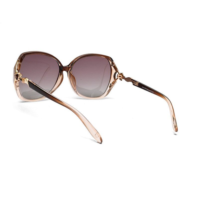 Lunara Gradient Brown Large Full Rim Butterfly Sunglasses for Women — Hashtag Eyewears