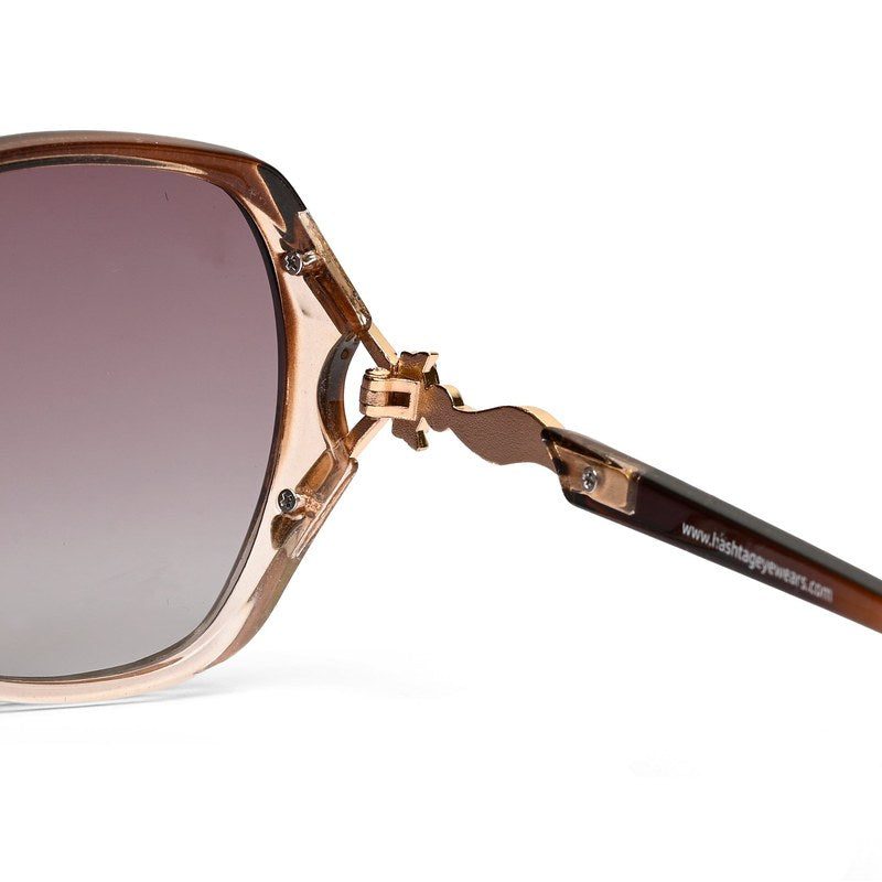 Lunara Gradient Brown Large Full Rim Butterfly Sunglasses for Women — Hashtag Eyewears