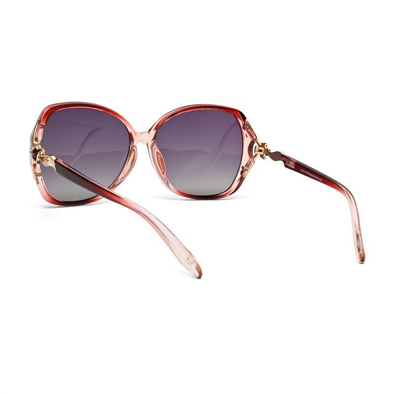Lunara Transparent Reddish Purple Large Full Rim Butterfly Sunglasses for Women — Hashtag Eyewears