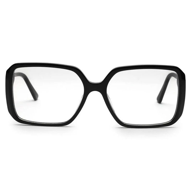Luxury Black Medium Full Rim Square Eyeglasses for Women — Hashtag Eyewears