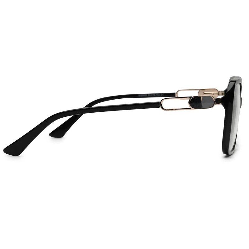 Luxury Black Medium Full Rim Square Eyeglasses for Women — Hashtag Eyewears