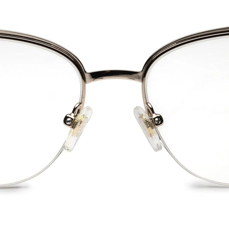 Luxury Black Medium Half Rim Cateye Eyeglasses for Women — Hashtag Eyewears