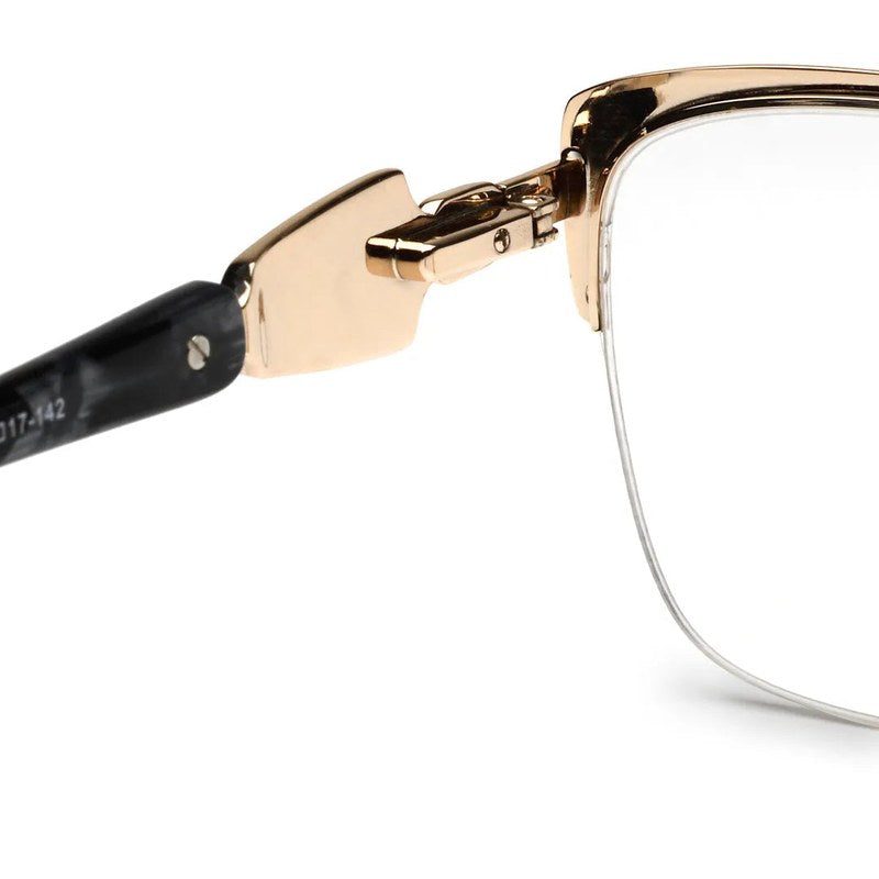 Luxury Black Medium Half Rim Cateye Eyeglasses for Women — Hashtag Eyewears