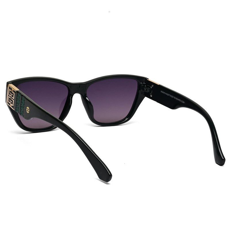 Lynor Green Medium Full Rim Cateye Sunglasses for Women — Hashtag Eyewears