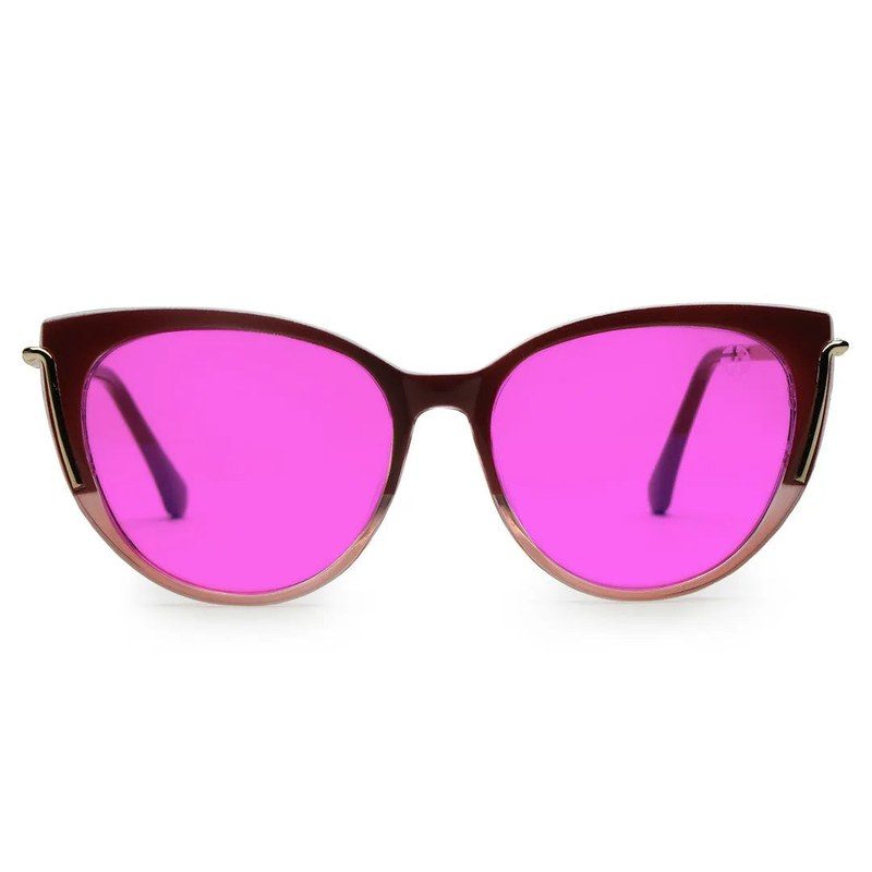 Lythion Pink Large Full Rim Cateye Sunglasses for Women — Hashtag Eyewears
