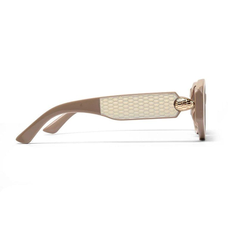 Medusa Light Brown Medium Full Rim Oval Sunglasses for Women — Hashtag Eyewears