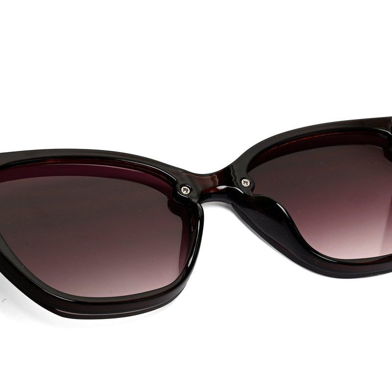 Miron Brown Large Full Rim Cateye Sunglasses for Women — Hashtag Eyewears