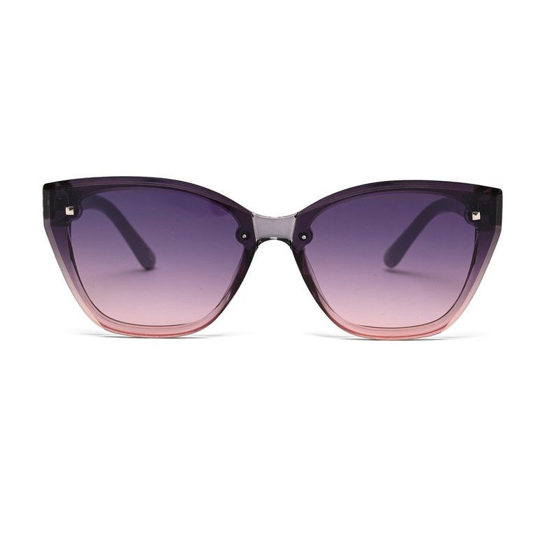 Miron Gradient Grey - Pink Large Full Rim Cateye Sunglasses for Women — Hashtag Eyewears