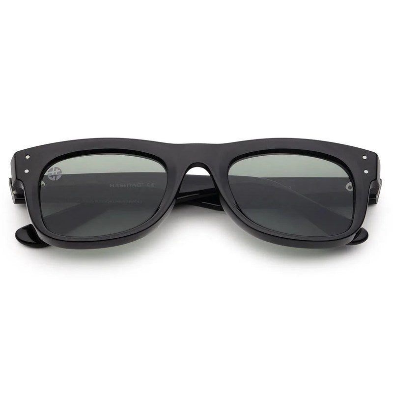 Nebulix Black Medium Full Rim Wayfarer Sunglasses for Men — Hashtag Eyewears