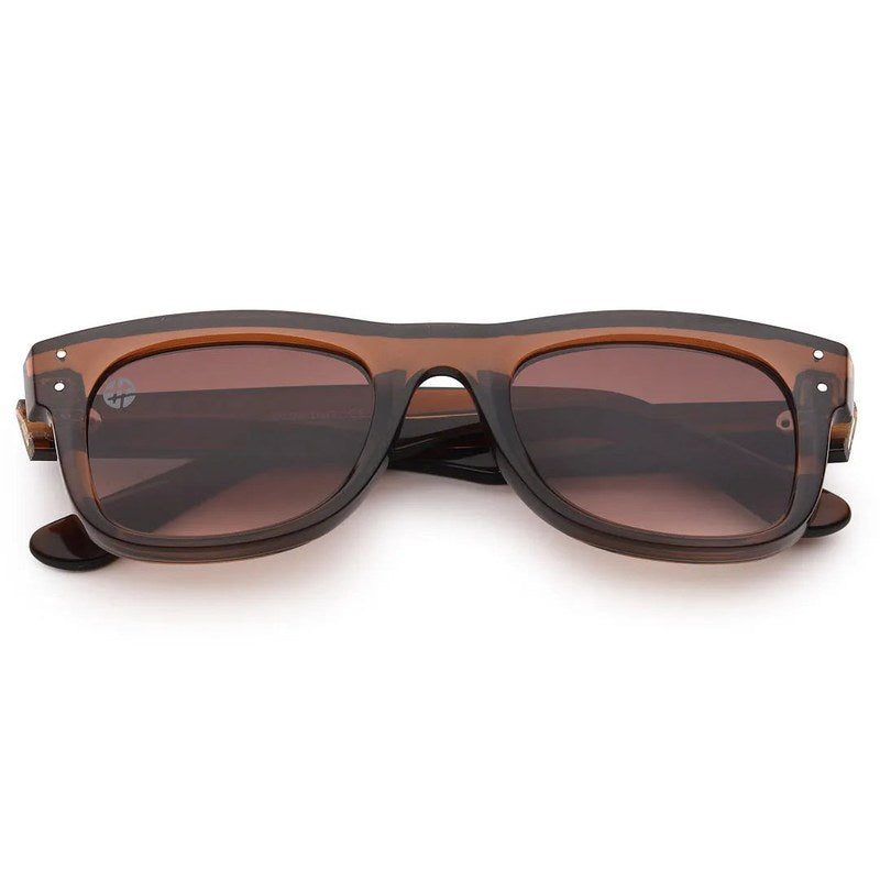 Nebulix Brown Medium Full Rim Wayfarer Sunglasses for Men — Hashtag Eyewears