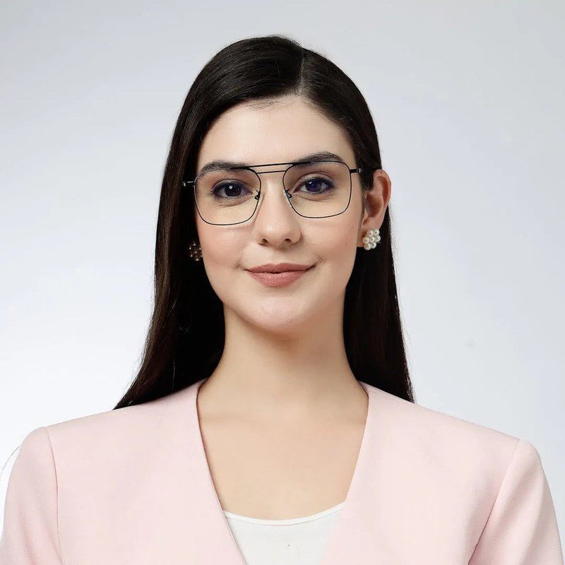 Neuron Black Medium Full Rim RECTANGLE Computer Glasses for Men & Women — Hashtag Eyewears