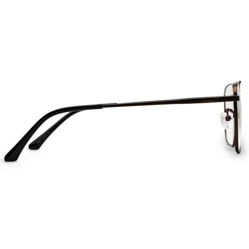 Neuron Brown Medium Full Rim RECTANGLE Computer Glasses for Men & Women — Hashtag Eyewears