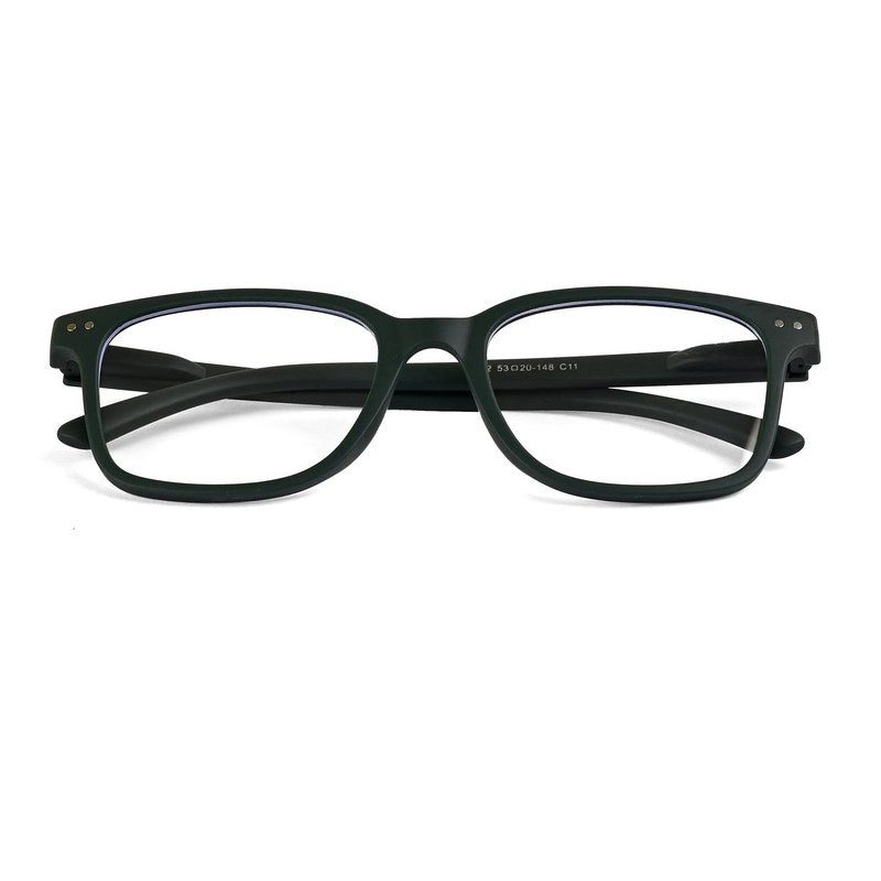 NexEye Green Medium Full Rim RECTANGLE Computer Glasses for Men & Women — Hashtag Eyewears