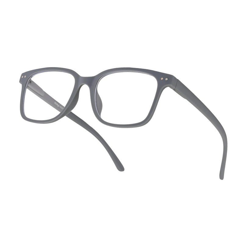 NexEye Grey Medium Full Rim RECTANGLE Computer Glasses for Men & Women — Hashtag Eyewears