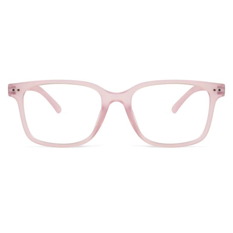 NexEye Transparent Baby Pink Medium Full Rim RECTANGLE Computer Glasses for Men & Women — Hashtag Eyewears