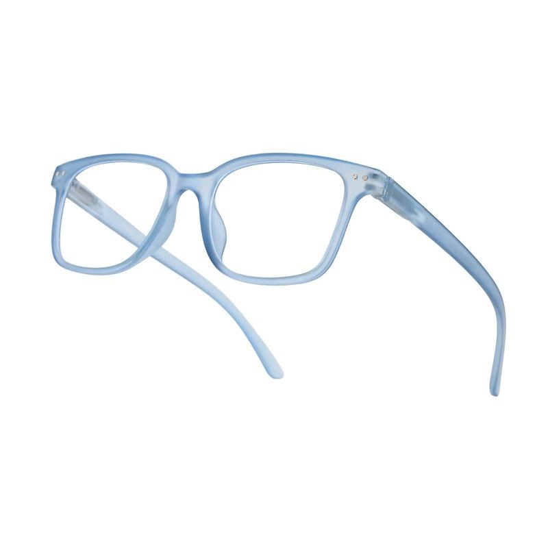 NexEye Transparent Blue Medium Full Rim RECTANGLE Computer Glasses for Men & Women — Hashtag Eyewears