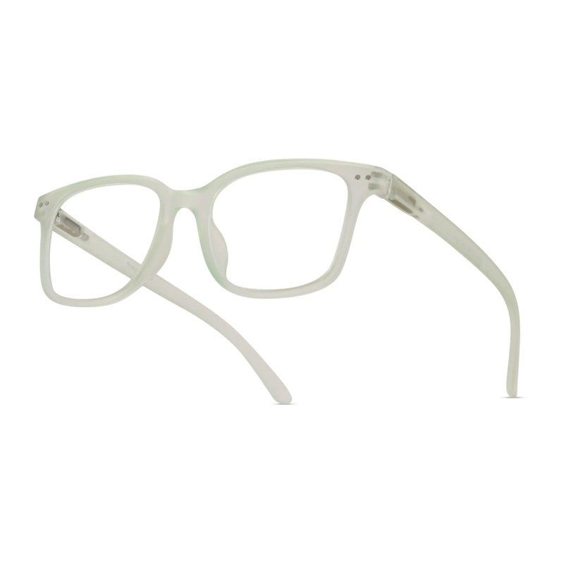 NexEye Transparent Light Green Medium Full Rim RECTANGLE Computer Glasses for Men & Women — Hashtag Eyewears