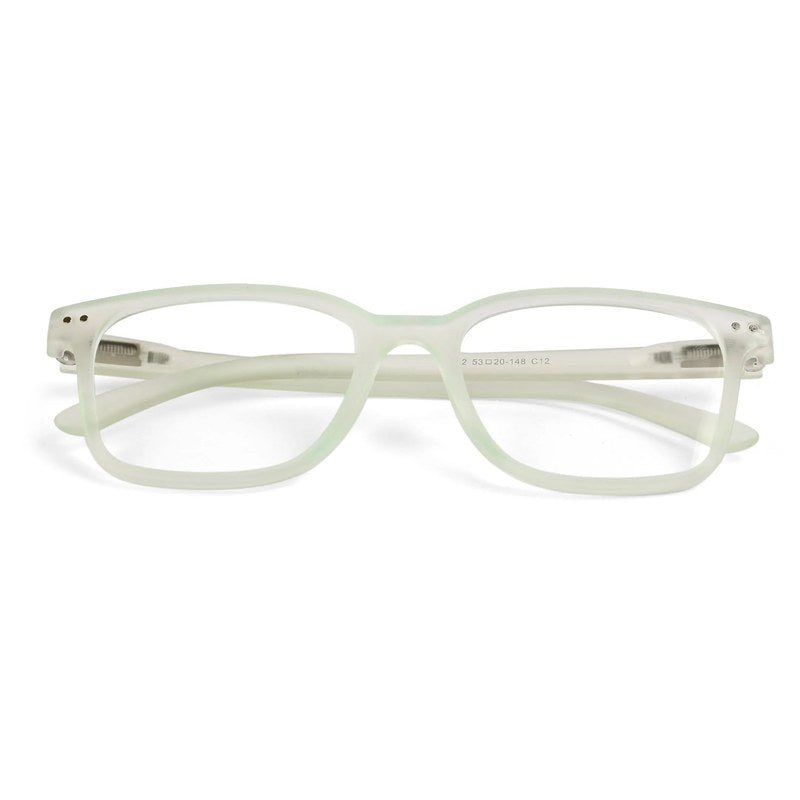 NexEye Transparent Light Green Medium Full Rim RECTANGLE Computer Glasses for Men & Women — Hashtag Eyewears