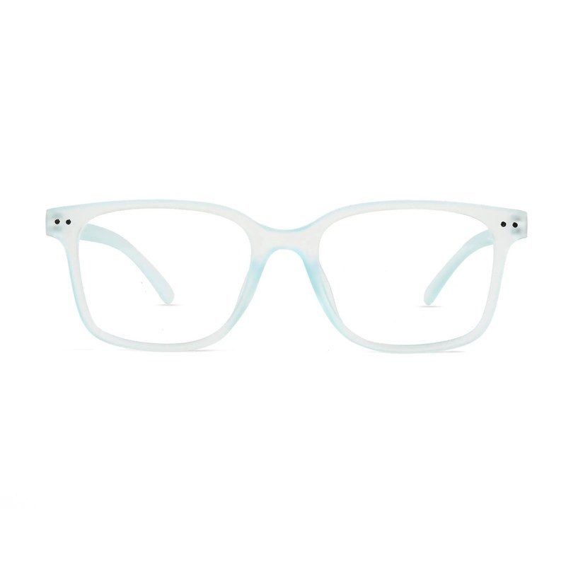 NexEye Transparent Light Skyblue Medium Full Rim RECTANGLE Computer Glasses for Men & Women — Hashtag Eyewears