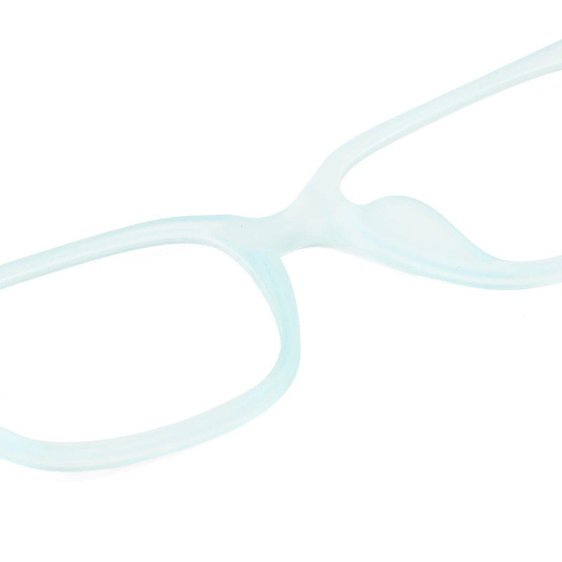 NexEye Transparent Light Skyblue Medium Full Rim RECTANGLE Computer Glasses for Men & Women — Hashtag Eyewears