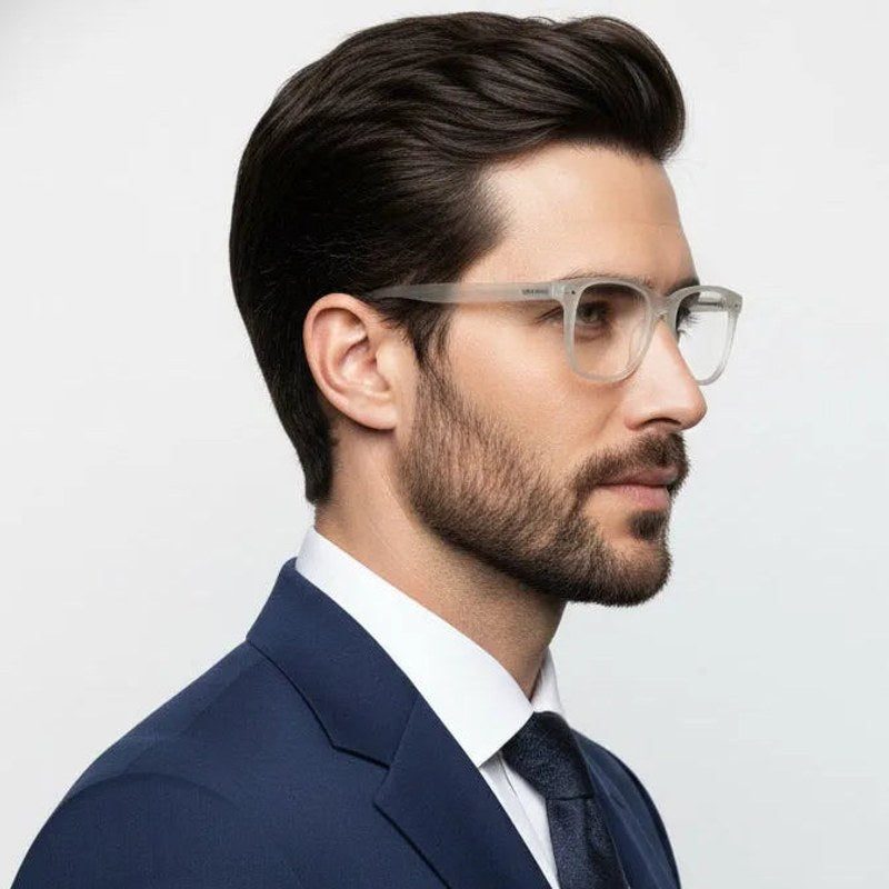 NexEye Transparent Medium Full Rim RECTANGLE Computer Glasses for Men & Women — Hashtag Eyewears