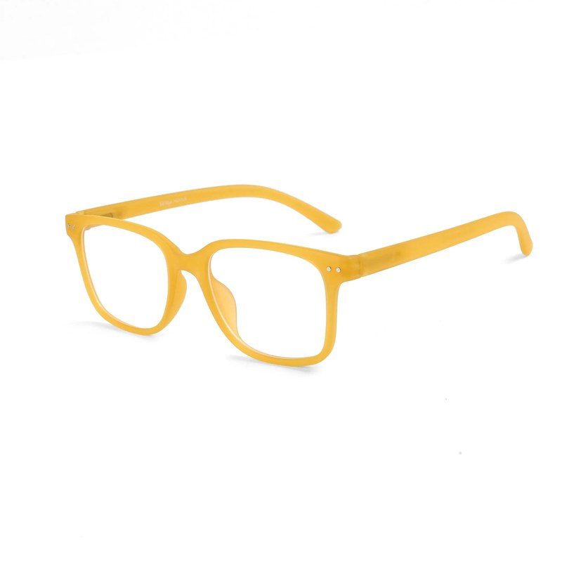 NexEye Transparent Orange Medium Full Rim RECTANGLE Computer Glasses for Men & Women — Hashtag Eyewears