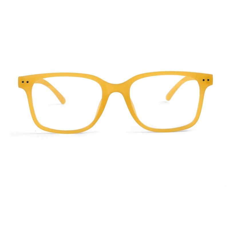 NexEye Transparent Orange Medium Full Rim RECTANGLE Computer Glasses for Men & Women — Hashtag Eyewears