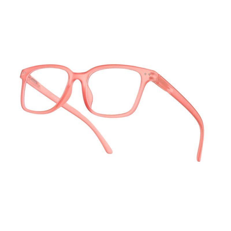 NexEye Transparent Red Medium Full Rim RECTANGLE Computer Glasses for Men & Women — Hashtag Eyewears