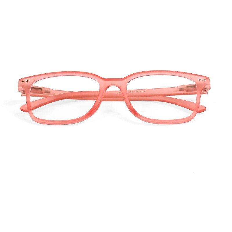 NexEye Transparent Red Medium Full Rim RECTANGLE Computer Glasses for Men & Women — Hashtag Eyewears