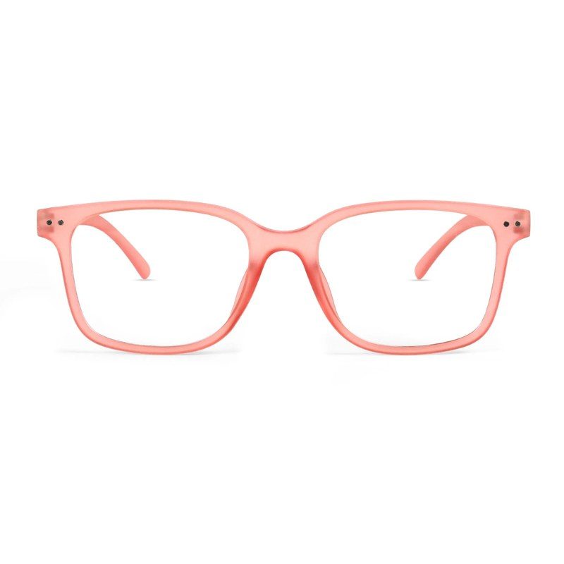 NexEye Transparent Red Medium Full Rim RECTANGLE Computer Glasses for Men & Women — Hashtag Eyewears