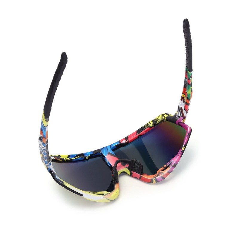 Nexis Multi Colour/Texture Large Full Rim Shield Sports Sunglasses for Men & Women — Hashtag Eyewears