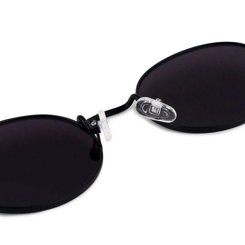 Nimbra Black Small Full Rim Oval Sunglasses for Women — Hashtag Eyewears