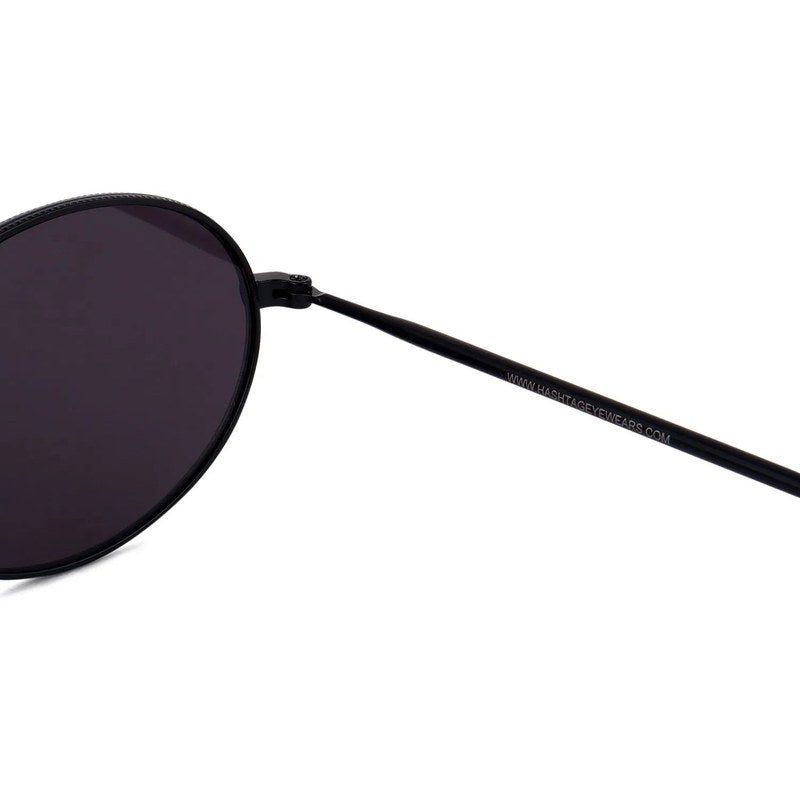 Nimbra Black Small Full Rim Oval Sunglasses for Women — Hashtag Eyewears