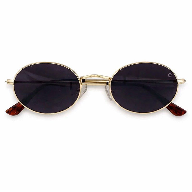 Nimbra Golden Small Full Rim Oval Sunglasses for Women — Hashtag Eyewears