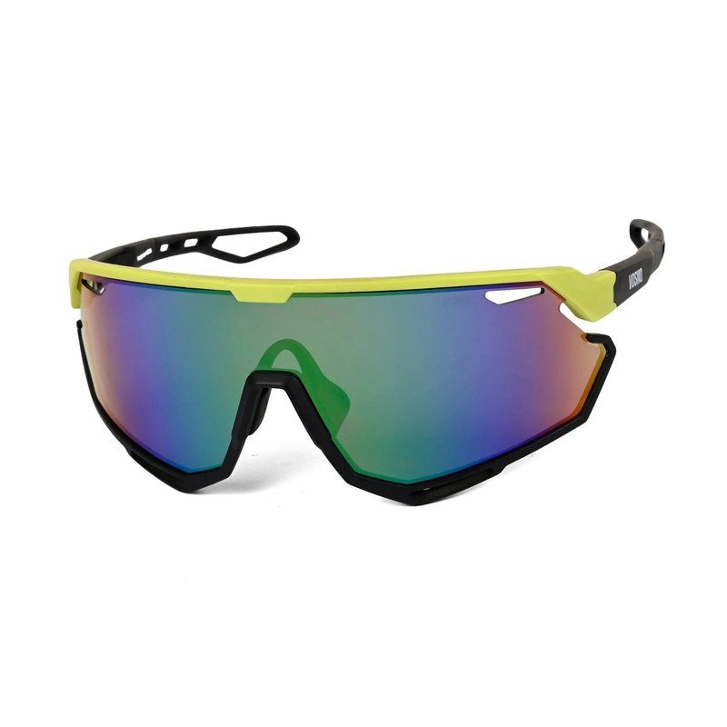 Nitro Light Green Extra-Large Full Rim Shield Sports Sunglasses for Men & Women — Hashtag Eyewears