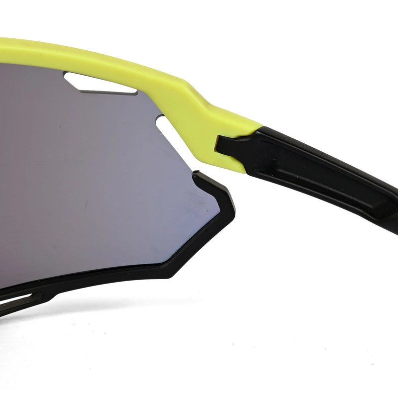 Nitro Light Green Extra-Large Full Rim Shield Sports Sunglasses for Men & Women — Hashtag Eyewears