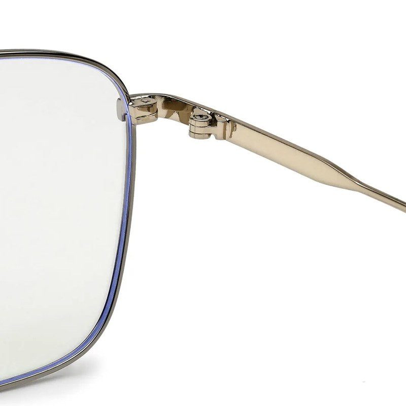 Nova Black & Silver Medium Full Rim Square Computer Glasses for Men & Women — Hashtag Eyewears