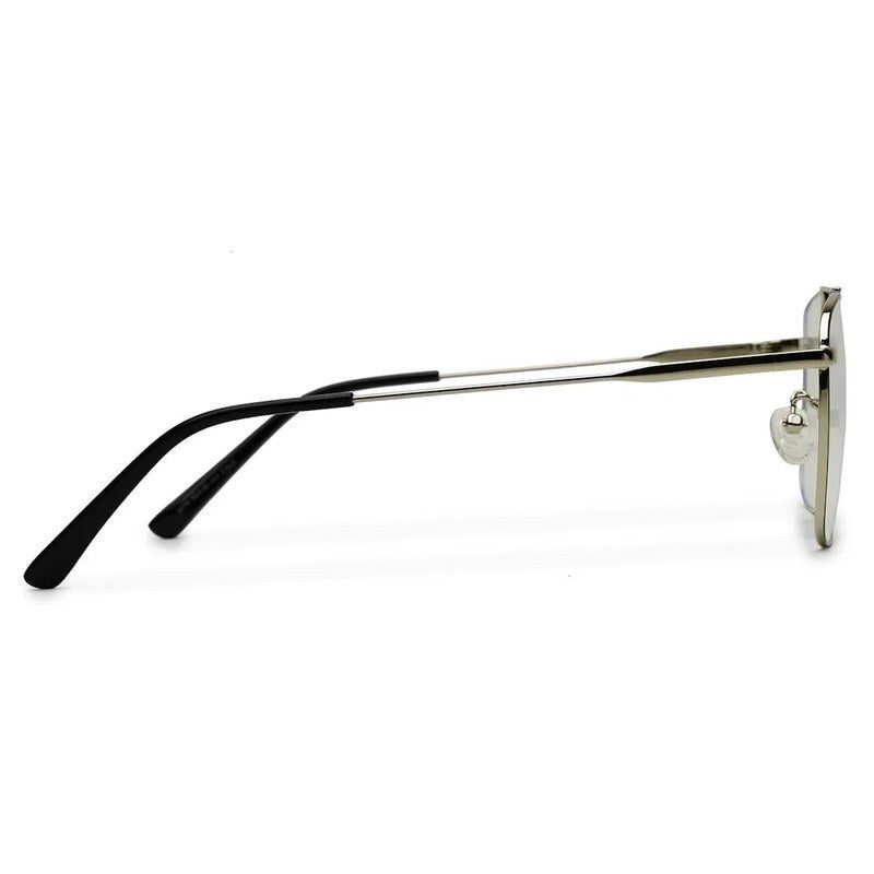 Nova Black & Silver Medium Full Rim Square Computer Glasses for Men & Women — Hashtag Eyewears