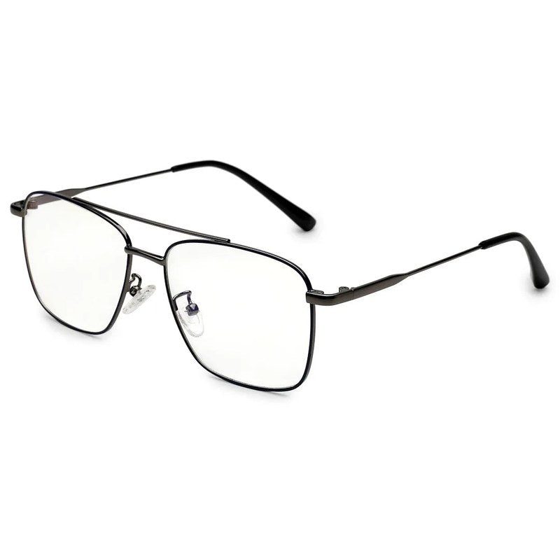 Nova Mat Black Medium Full Rim Square Computer Glasses for Men & Women — Hashtag Eyewears
