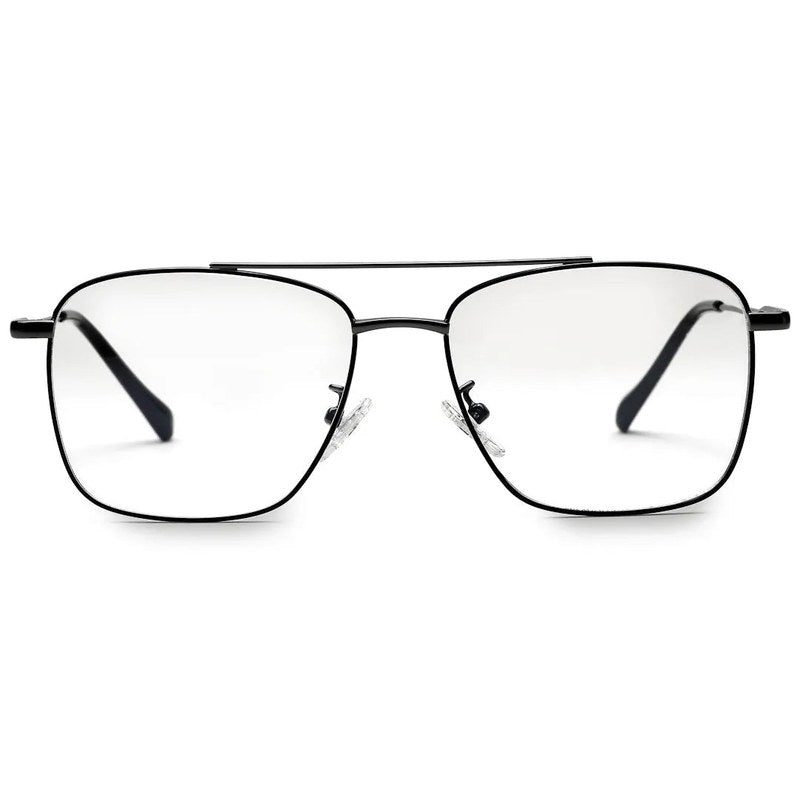 Nova Mat Black Medium Full Rim Square Computer Glasses for Men & Women — Hashtag Eyewears
