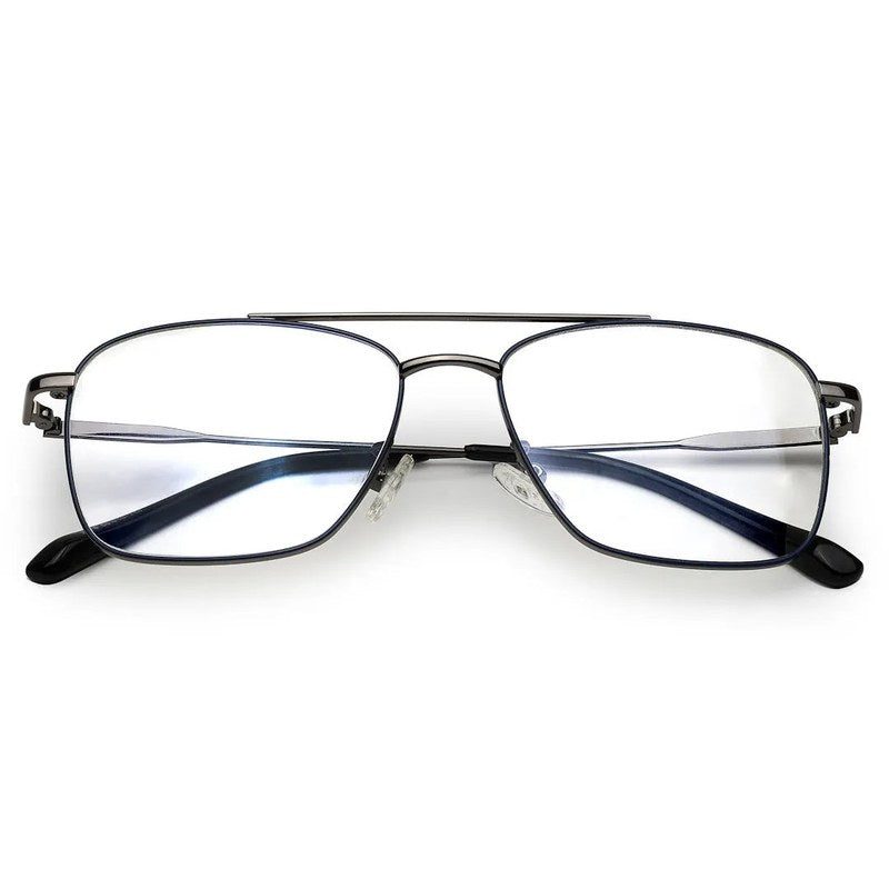 Nova Mat Black Medium Full Rim Square Computer Glasses for Men & Women — Hashtag Eyewears