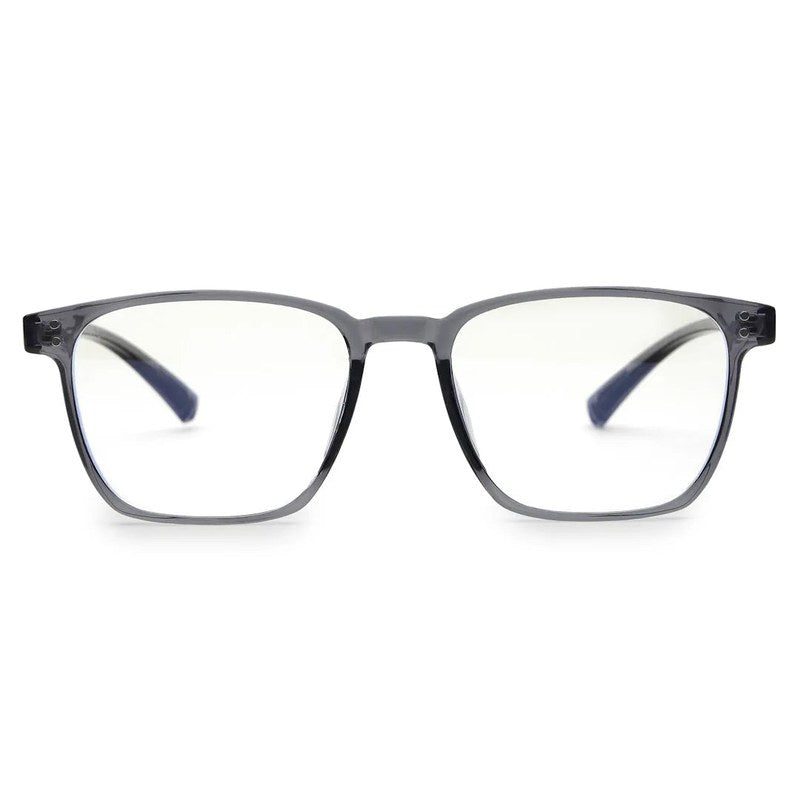 Novara Grey Medium Full Rim Wayfarer Computer Glasses for Men & Women — Hashtag Eyewears