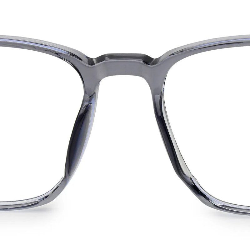 Novara Grey Medium Full Rim Wayfarer Computer Glasses for Men & Women — Hashtag Eyewears